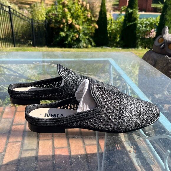 Anthropologie Silent D Raffia Mules NIB - Picture 2 of 7